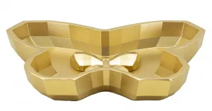 Mauro Ferretti Dekoratívna odkladacia miska Butterfly 20,5 cm zlatá