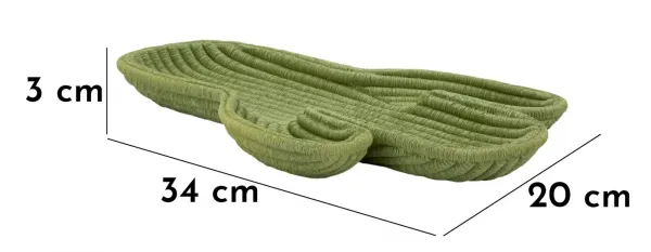 Mauro Ferretti Dekoratívny odkladací podnos Cactus 34 cm zelený