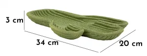 Mauro Ferretti Dekoratívny odkladací podnos Cactus 34 cm zelený