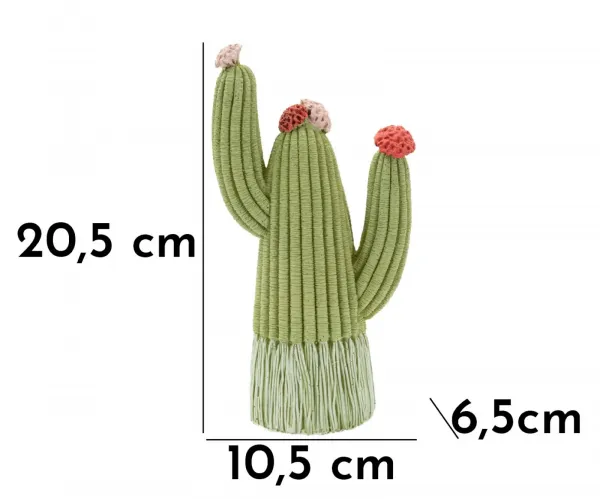 Mauro Ferretti Dekoratívna soška Cactus 20,5 cm zelená