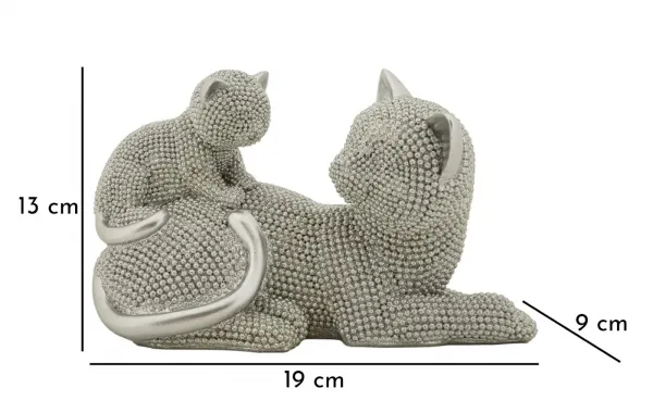 Mauro Ferretti Dekoratívna soška Sparky 13 cm strieborná