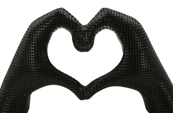 Mauro Ferretti Dekorácia Hands Lover 25 cm čierna