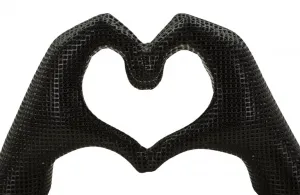 Mauro Ferretti Dekorácia Hands Lover 25 cm čierna