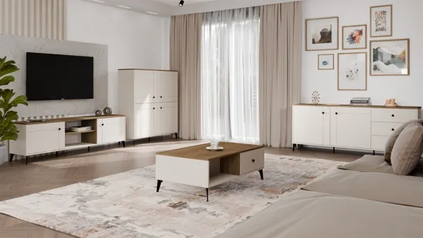 TP Living Komoda Point 123 cm dub Castello/kašmírová