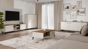 TP Living Komoda Point 123 cm dub Castello/kašmírová