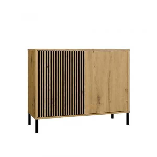 TP Living Komoda Kamaro 2D Slim 103 cm II dub Artisan/čierna