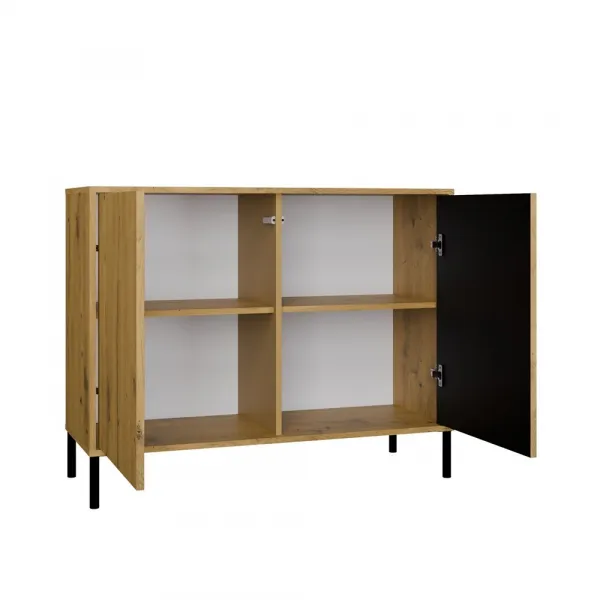 TP Living Komoda Kamaro 2D Slim 103 cm II dub Artisan/čierna