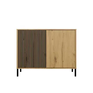 TP Living Komoda Kamaro 2D Slim 103 cm II dub Artisan/čierna