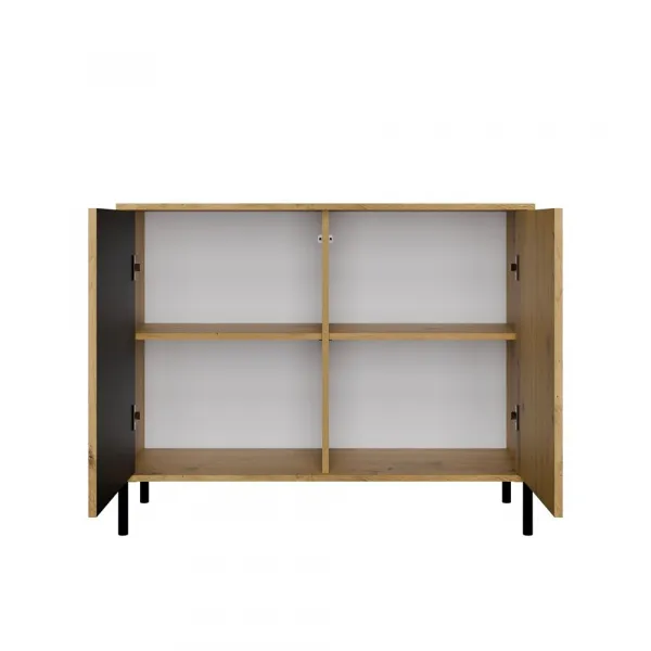 TP Living Komoda Kamaro 2D Slim 103 cm II dub Artisan/čierna