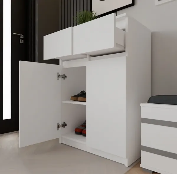 TP Living Komoda Malwa 2DD2S 70 cm biela