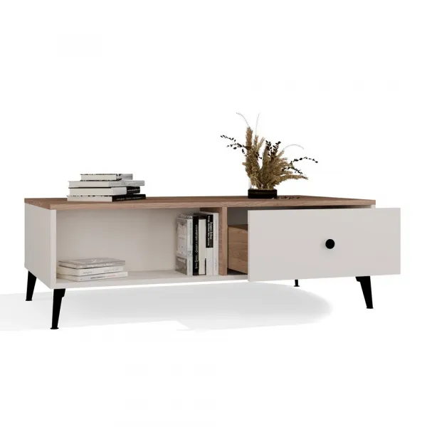 TP Living Konferenčný stolík Point 110 cm dub Castello/kašmírový