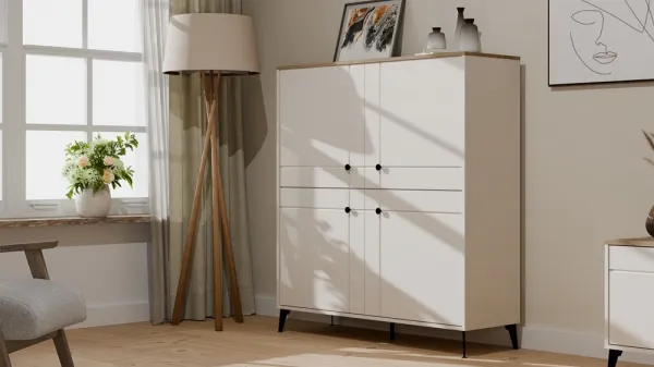 TP Living Komoda Point 123 cm dub Castello/kašmírová