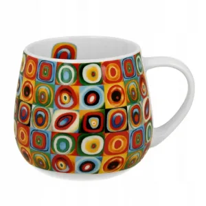 Duo Porcelánový hrnček Classic Kandinsky Squares with Circles 360 ml viacfarebný