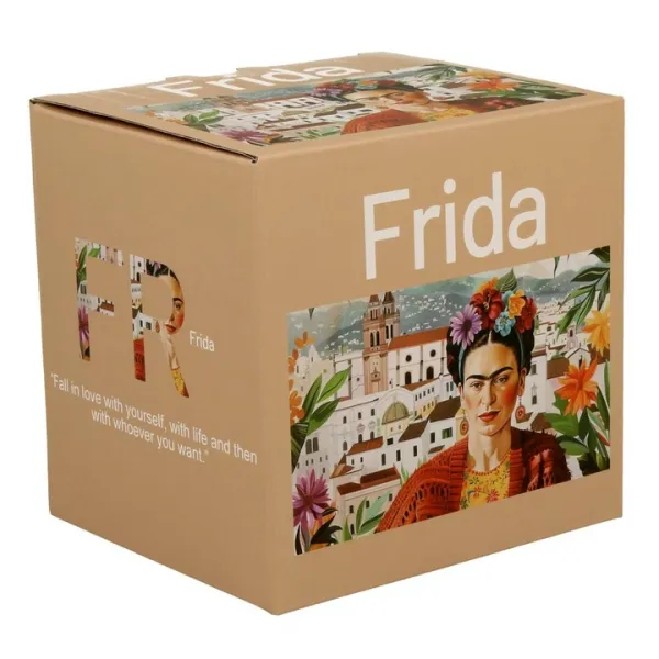 Duo Porcelánový hrnček Classic Mexican Art Frida 360 ml krémovo biely