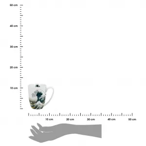 Duo Porcelánový hrnček Hokusai The Great Wave 350 ml viacfarebný