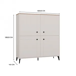 TP Living Komoda Point 123 cm dub Castello/kašmírová