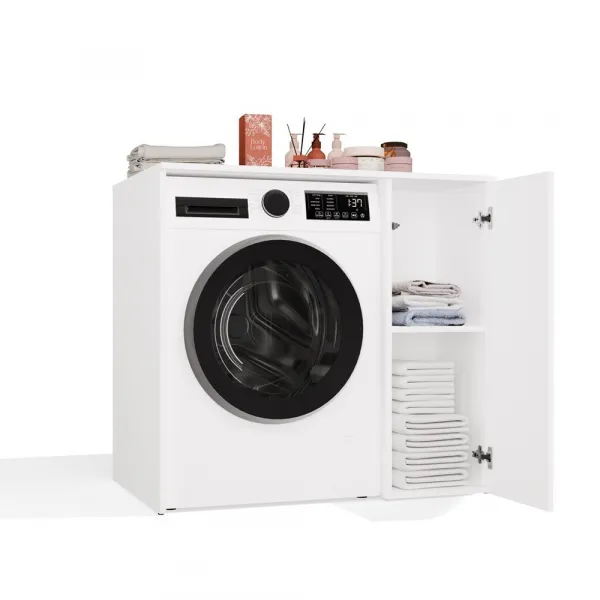 TP Living Kúpeľňová skrinka nad práčku Pola 95 cm biela