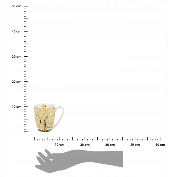 Duo Porcelánový hrnček Klimt Ecru Tree Of Life 350 ml viacfarebný