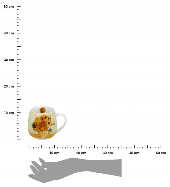 Duo Porcelánový hrnček Van Gogh Sunflowers 430 ml viacfarebný