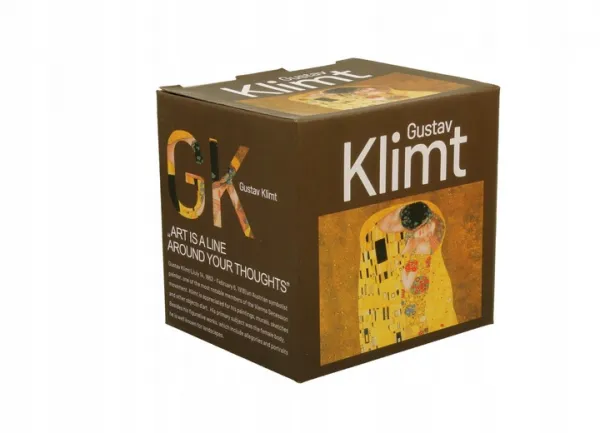 Duo Porcelánový hrnček Klimt The Kiss 430 ml so sitkom viacfarebný