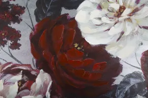 Mauro Ferretti Obraz Flower Darkback 120x60 cm červeno-biely