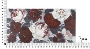 Mauro Ferretti Obraz Flower Darkback 120x60 cm červeno-biely