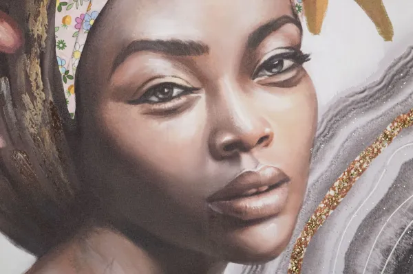 Mauro Ferretti Obraz Naomi A 100x100 cm vícebarevný