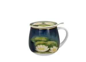 Duo Porcelánový hrnček Monet Nenufars 430 ml so sitkom viacfarebný