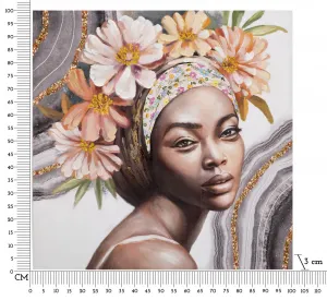 Mauro Ferretti Obraz Naomi A 100x100 cm vícebarevný