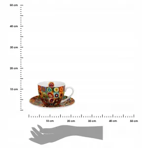 Duo Sada 2 ks porcelánových hrnčekov Kandinsky Squares 270 ml viacfarebná