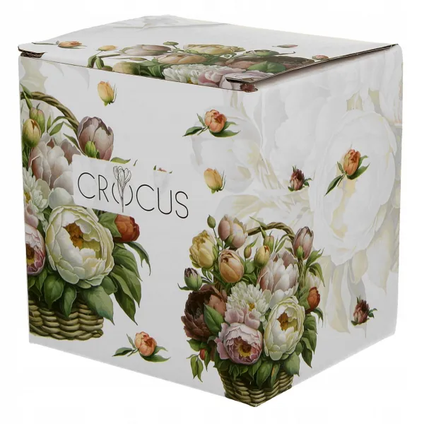 Duo Porcelánový hrnček PIWONIE 350 ml so sitkom viacfarebný