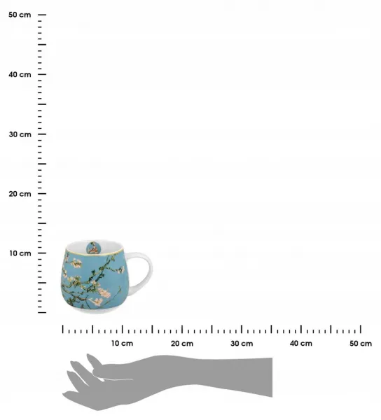 Duo Porcelánový hrnček Van Gogh Almond Blossom so sitkom 430 ml viacfarebný