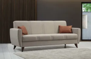 Hanah Home Rozkladacia trojmiestna pohovka Zaden 214 cm béžová