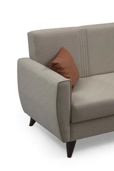Hanah Home Rozkladacia trojmiestna pohovka Zaden 214 cm béžová