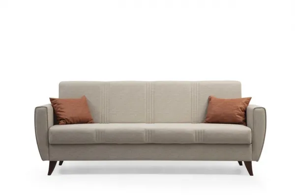 Hanah Home Rozkladacia trojmiestna pohovka Zaden 214 cm béžová