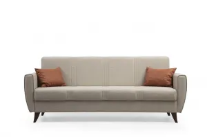 Hanah Home Rozkladacia trojmiestna pohovka Zaden 214 cm béžová
