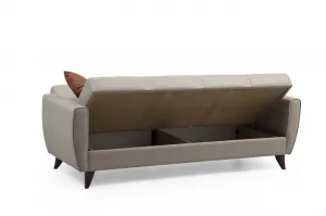Hanah Home Rozkladacia trojmiestna pohovka Zaden 214 cm béžová