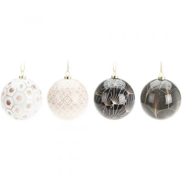 H&S Decoration Sada 40 ks vianočných gulí GLAMOUR 8 cm viacfarebná