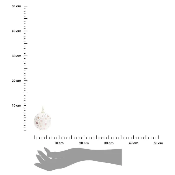 H&S Decoration Sada 40 ks vianočných gulí GLAMOUR 8 cm viacfarebná