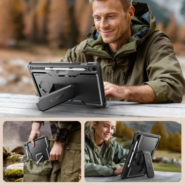 Tech-Protect Kevlar Pro puzdro, Samsung Galaxy Tab S9 11.0 / S10 FE / S10 Lite 10.9 X710 / X716B / X520 / X526 / X400 / X406B, čierne