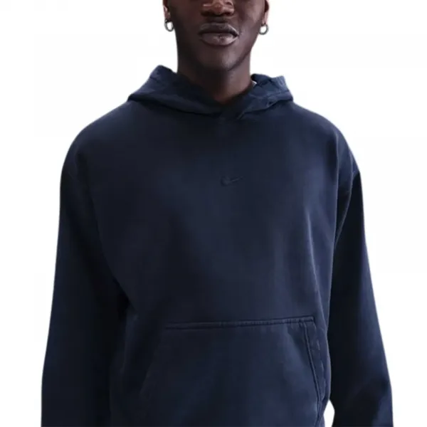 Nike Solo Swoosh French Terry Pullover Hoodie "Obsidian" (IB8749-451)