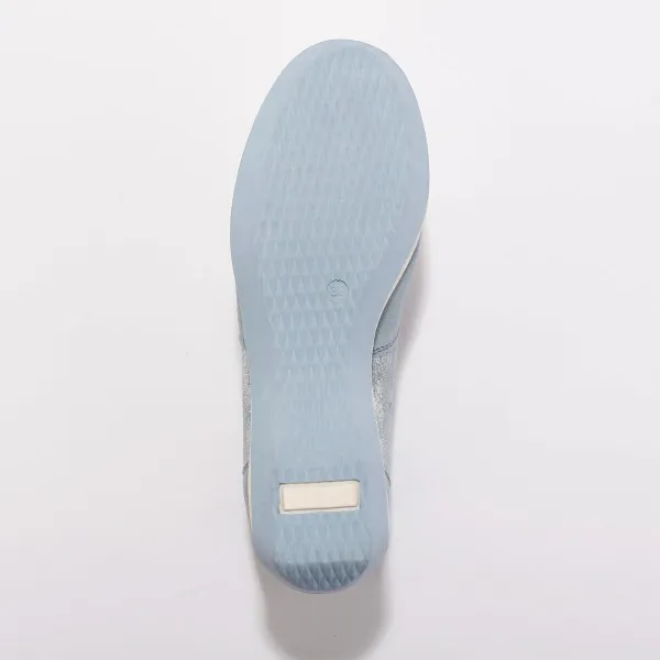 Kožené tenisky na zips, klinová podrážka