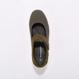 Kožené sandále s plnou špičkou na suchý zips