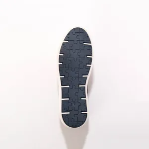 Derbies z 2 materiálov plátno/koža
