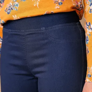 Pohodlné džegíny s pružným pásom, pre nižšiu postavu