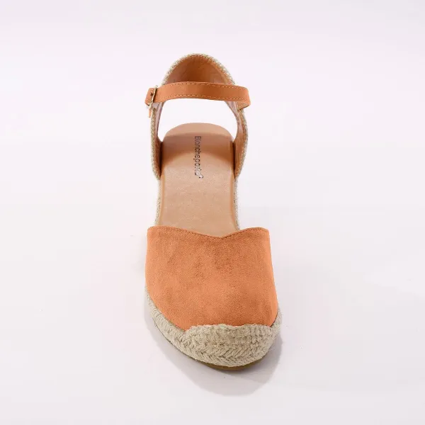Remienkové espadrilky na klinovom podpätku