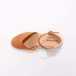 Remienkové espadrilky na klinovom podpätku