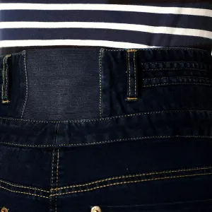 Džínsy s vysokým pásom, strih bootcut