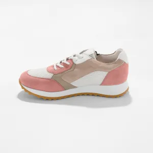 Kožené running sneakers na klinovej podrážke