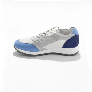 Kožené running sneakers na klinovej podrážke